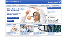 Tablet Screenshot of laborversicherung.de